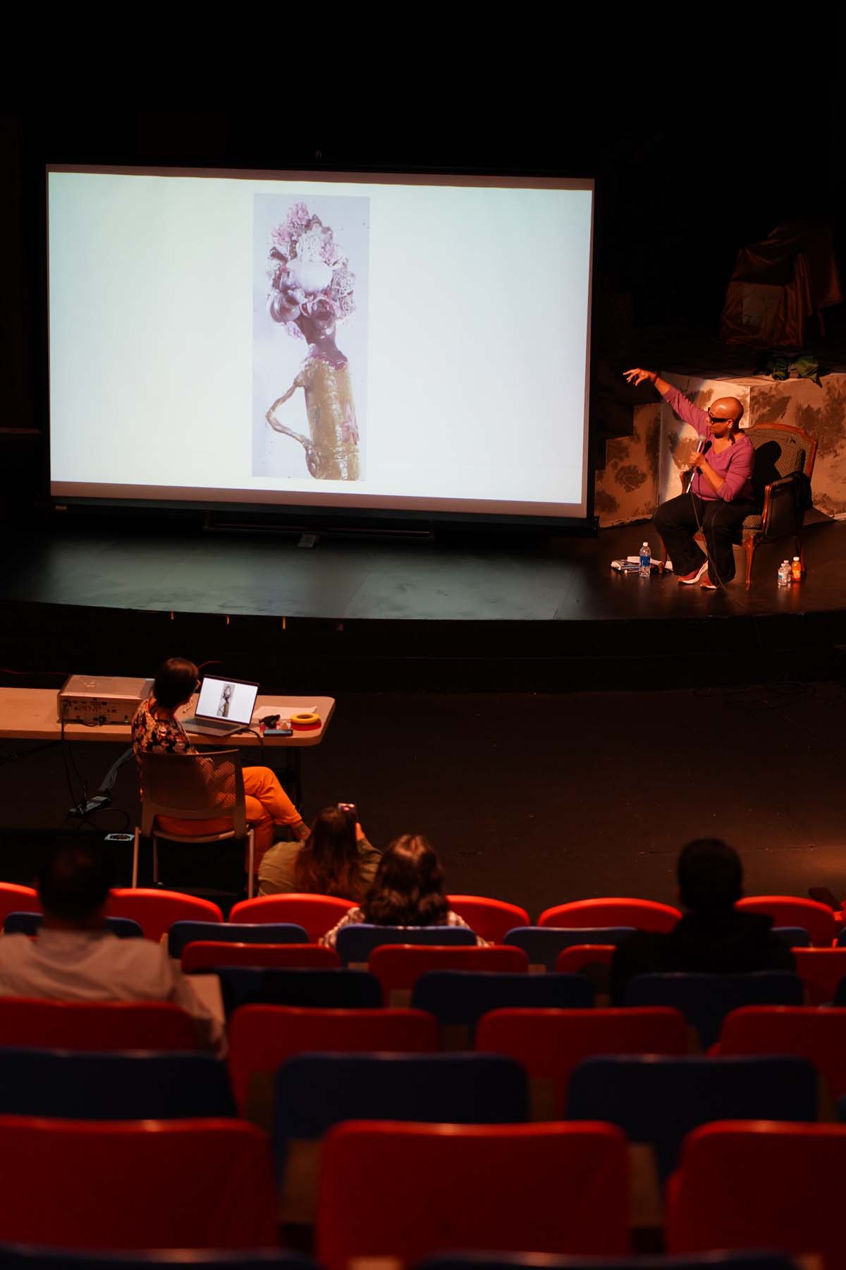 Students, staff & faculty attend event with author, Nalo Hopkinson.