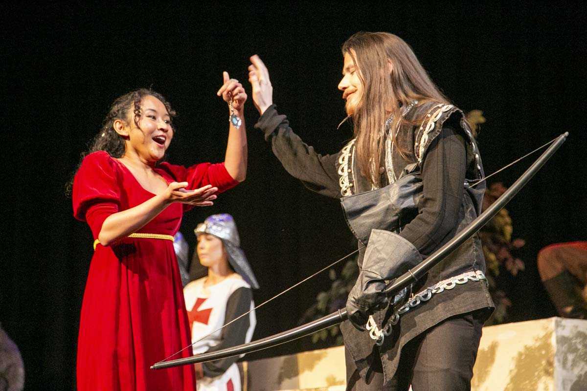 CHC theatre students perform in Marian or the True Tale of Robin Hood.