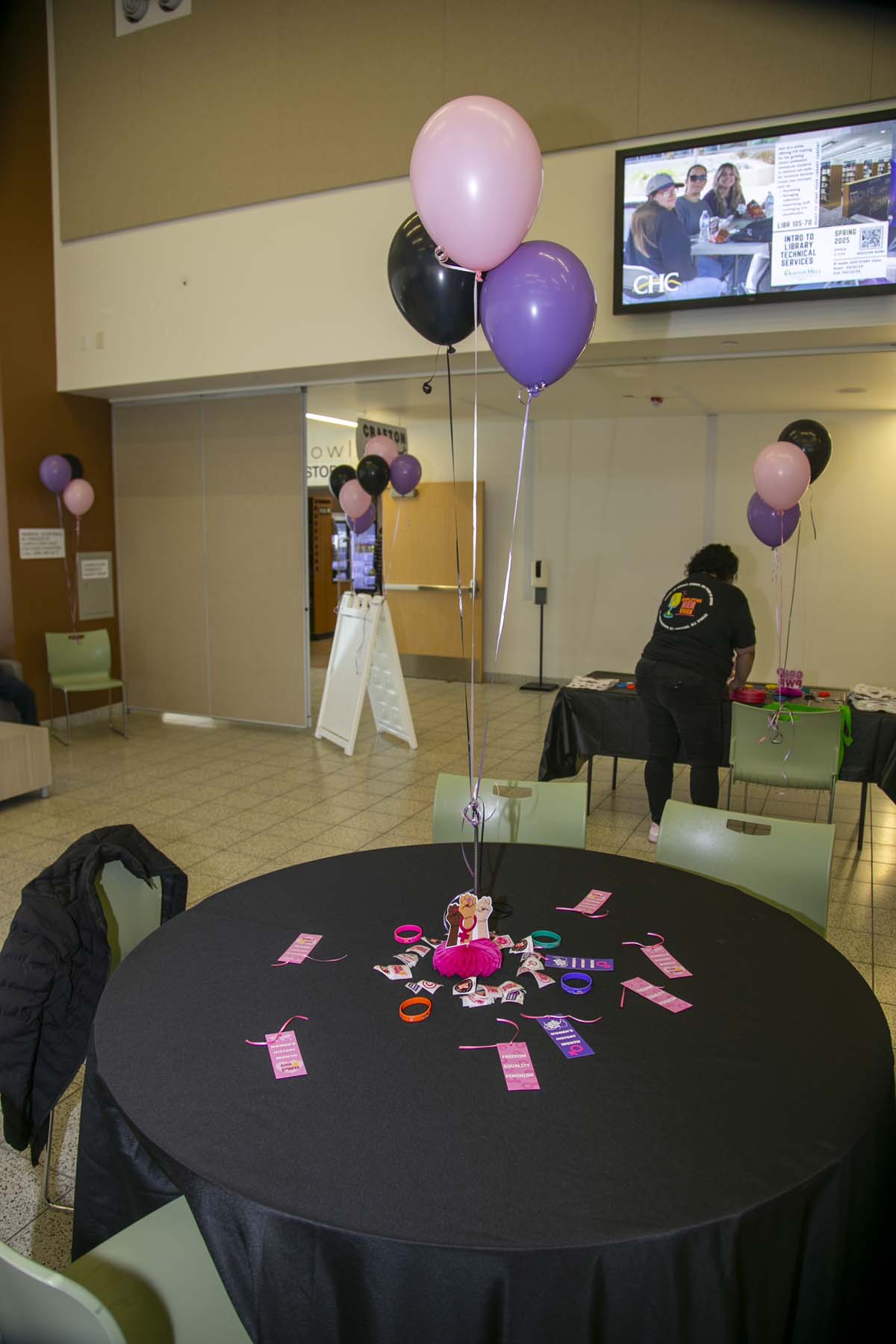 Students, staff and faculty attend Women's History Month Kickoff Celebration at CHC.