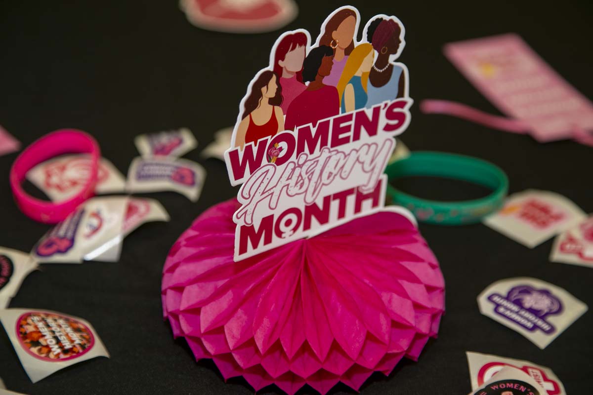Students, staff and faculty attend Women's History Month Kickoff Celebration at CHC.