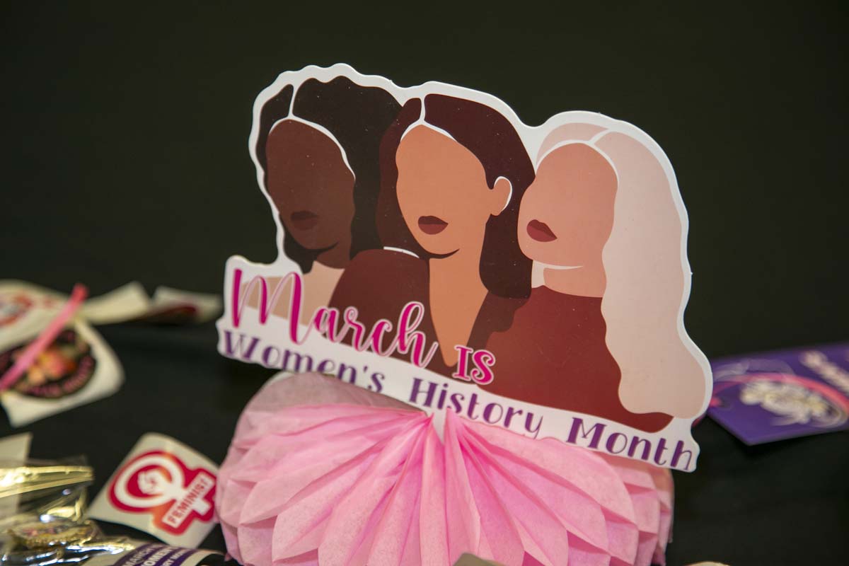 Students, staff and faculty attend Women's History Month Kickoff Celebration at CHC.