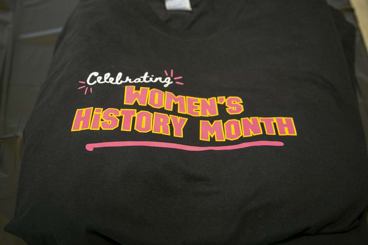 Students, staff and faculty attend Women's History Month Kickoff Celebration at CHC.