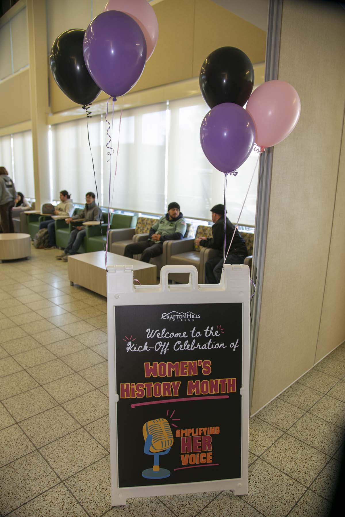 Students, staff and faculty attend Women's History Month Kickoff Celebration at CHC.
