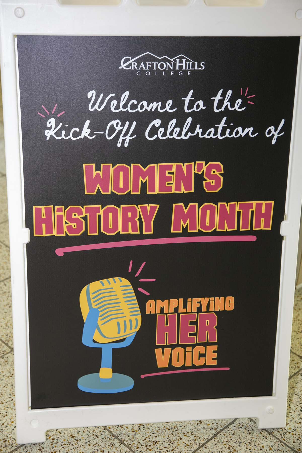 Students, staff and faculty attend Women's History Month Kickoff Celebration at CHC.
