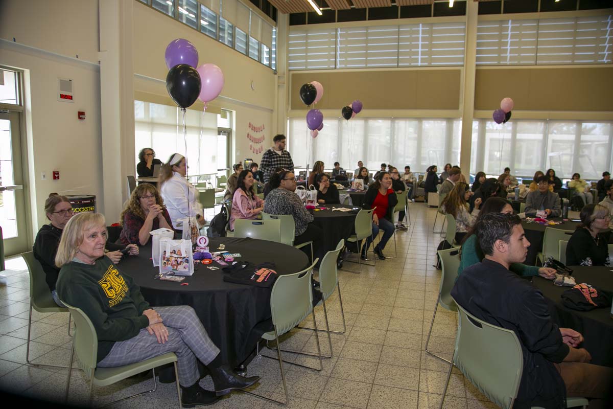 Students, staff and faculty attend Women's History Month Kickoff Celebration at CHC.