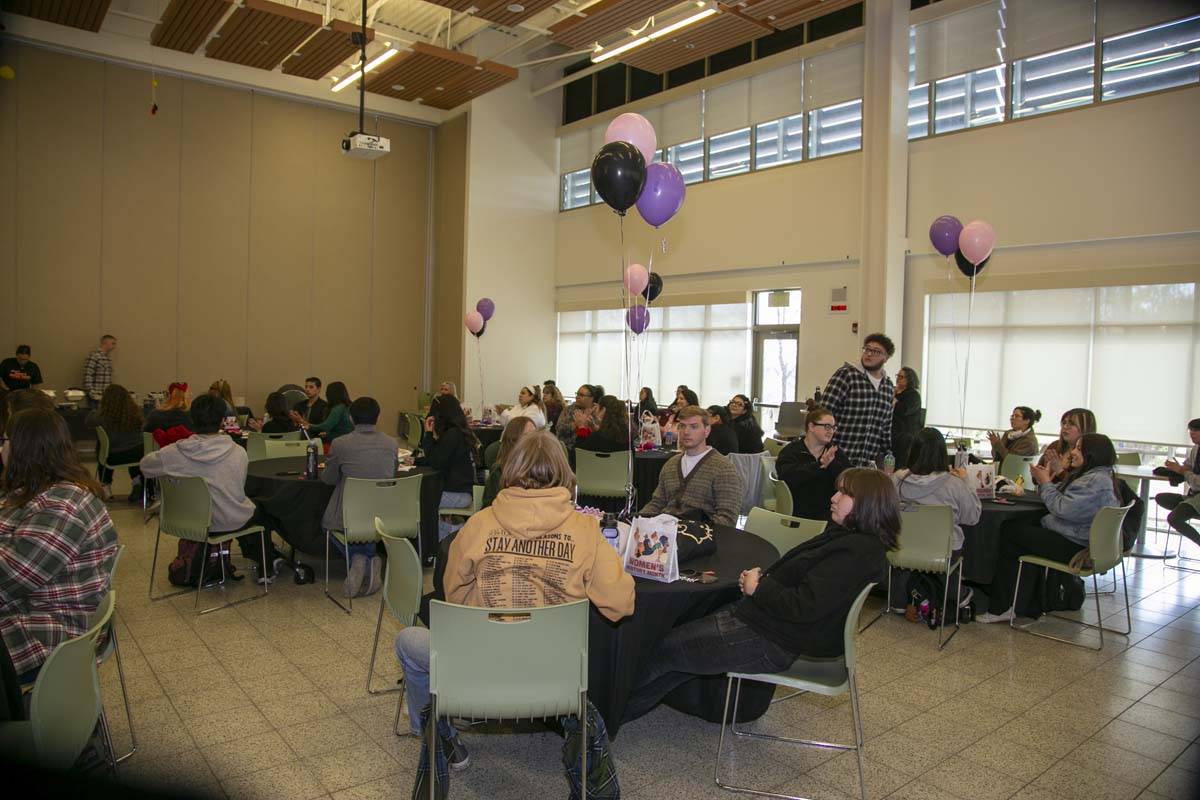 Students, staff and faculty attend Women's History Month Kickoff Celebration at CHC.