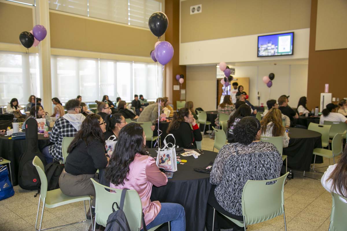 Students, staff and faculty attend Women's History Month Kickoff Celebration at CHC.