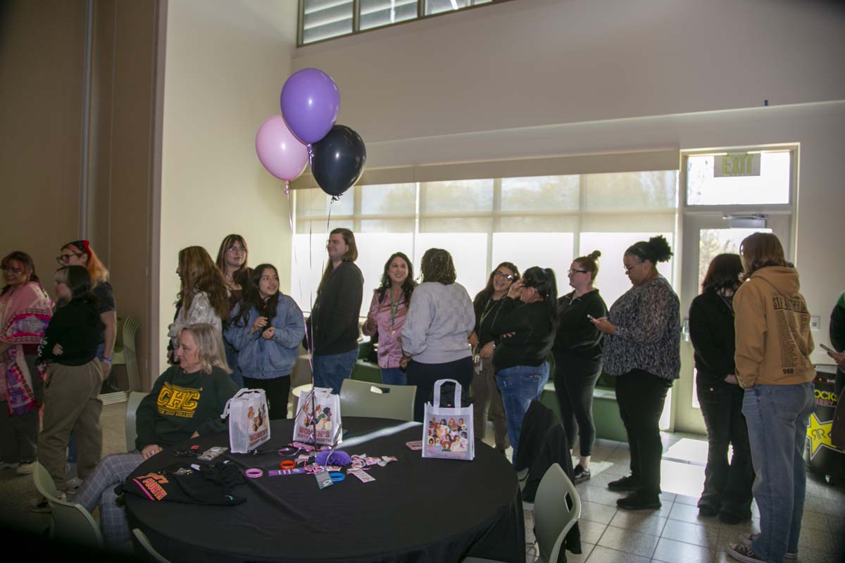 Students, staff and faculty attend Women's History Month Kickoff Celebration at CHC.