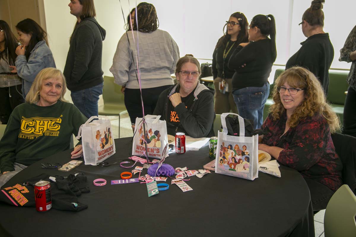 Students, staff and faculty attend Women's History Month Kickoff Celebration at CHC.
