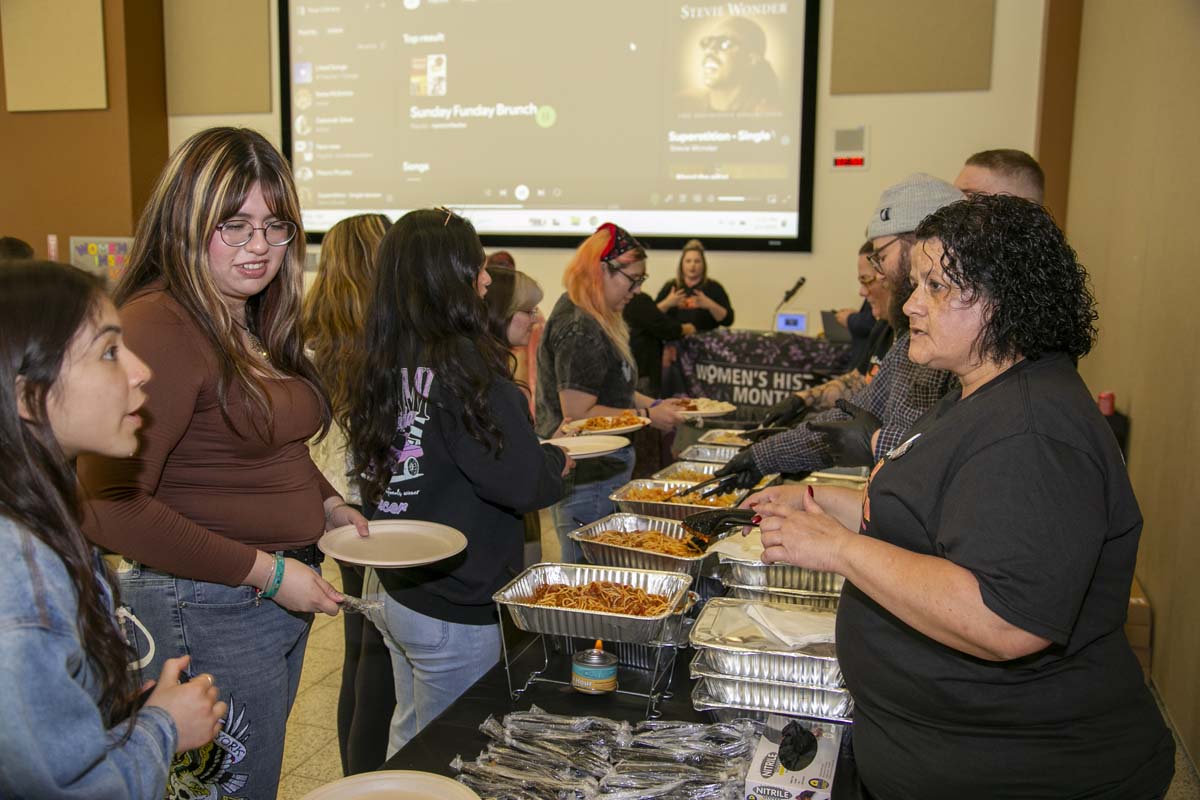 Students, staff and faculty attend Women's History Month Kickoff Celebration at CHC.