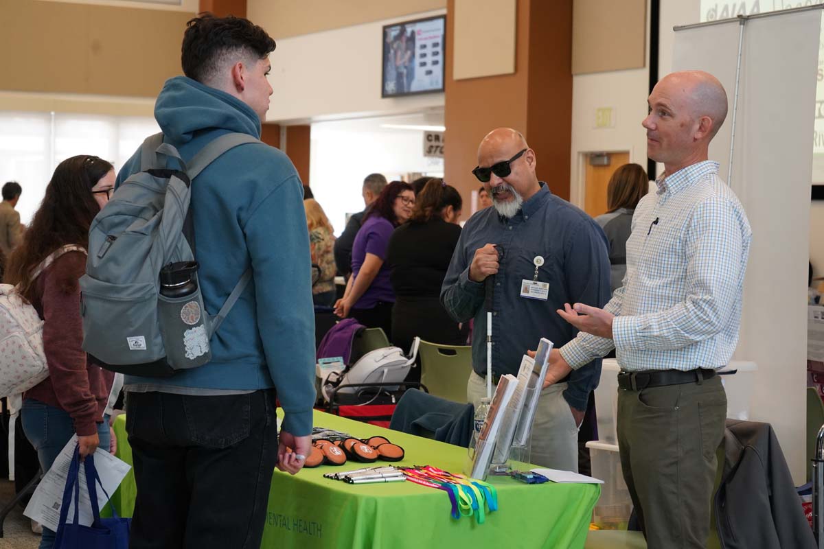 Students attend a STEM Transfer and Career Fair at CHC.