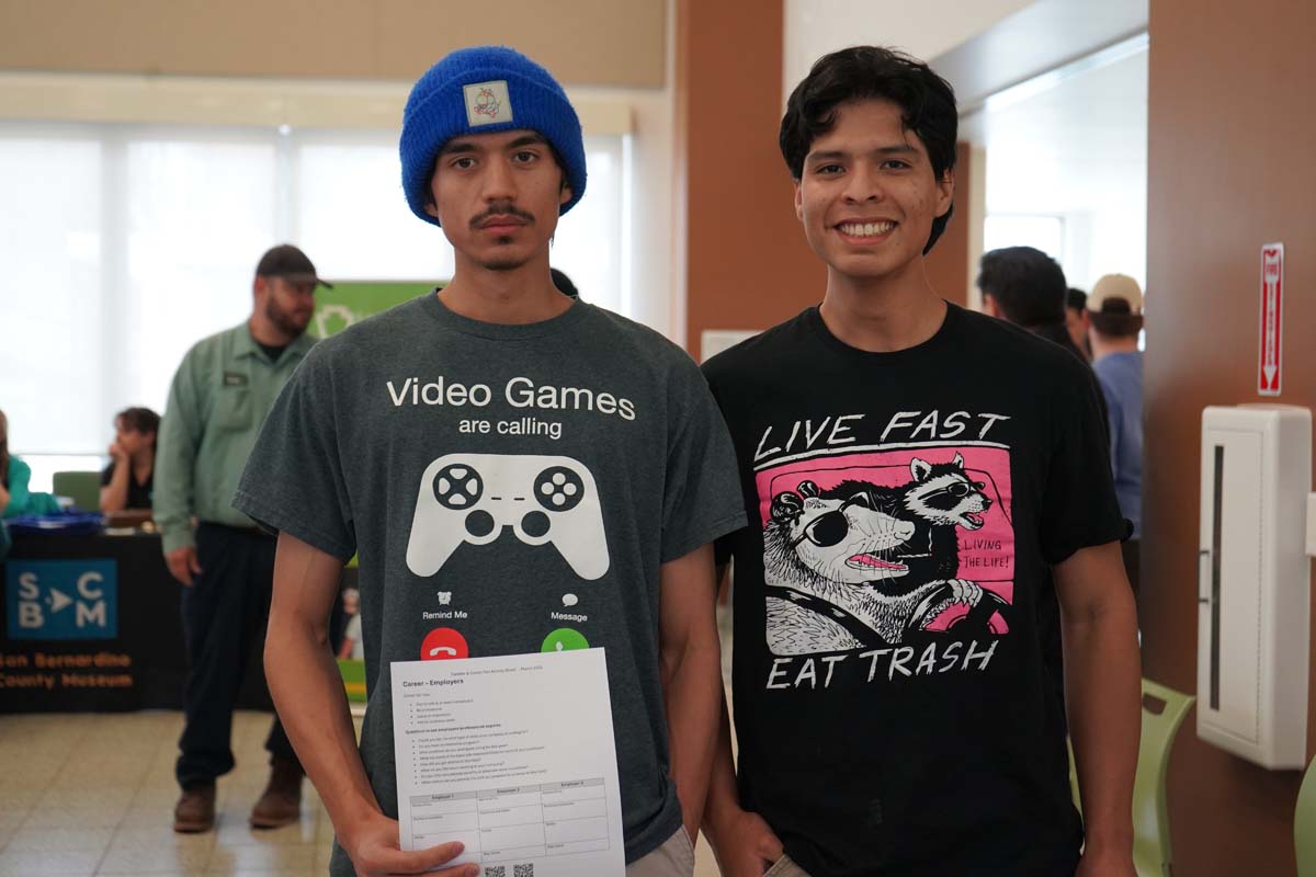 Students attend a STEM Transfer and Career Fair at CHC.