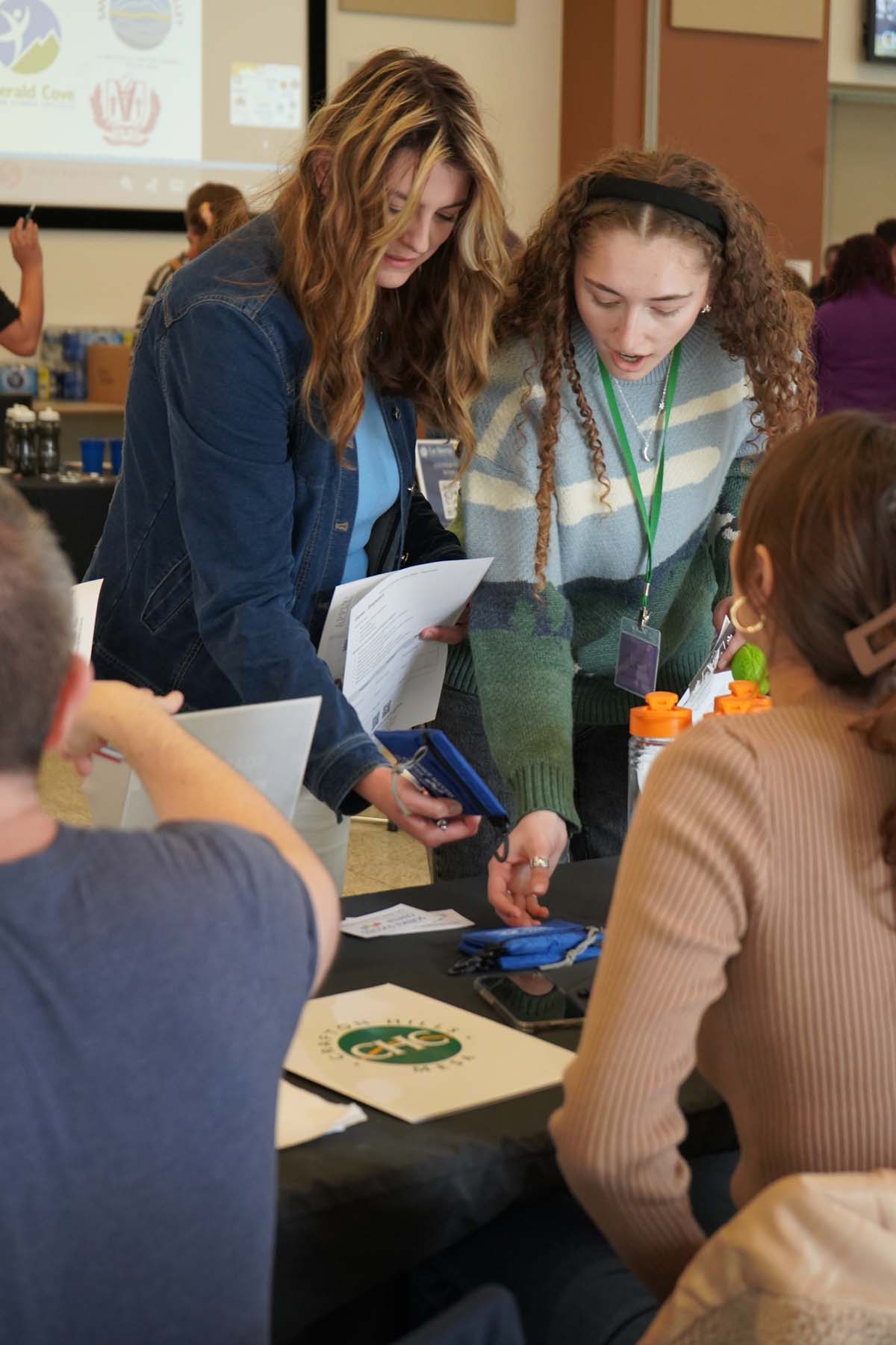 Students attend a STEM Transfer and Career Fair at CHC.