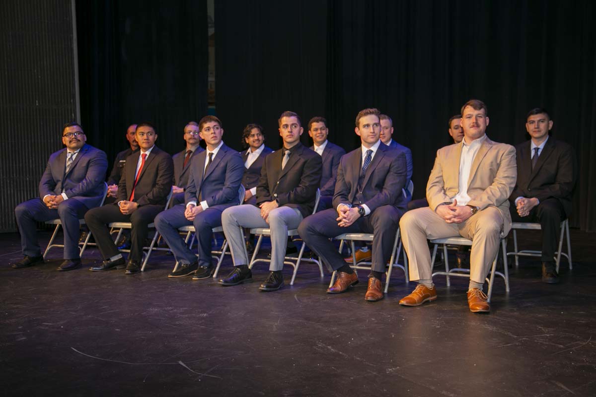 People enjoying EMT graduation