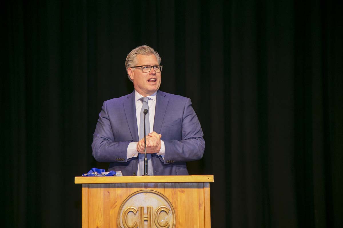 People enjoying EMT graduation