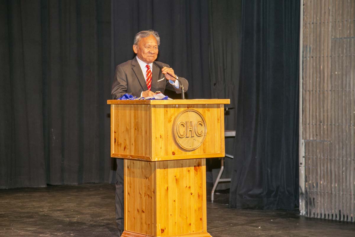 People enjoying EMT graduation