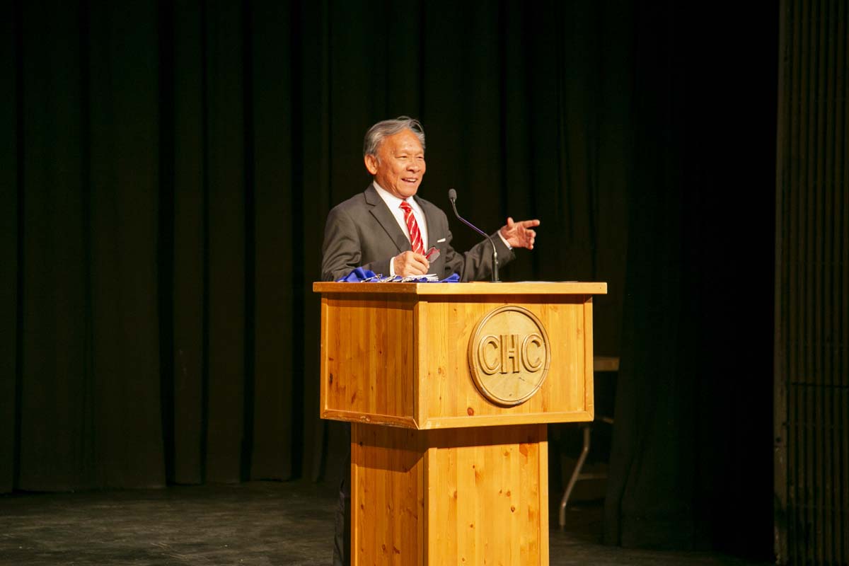 People enjoying EMT graduation