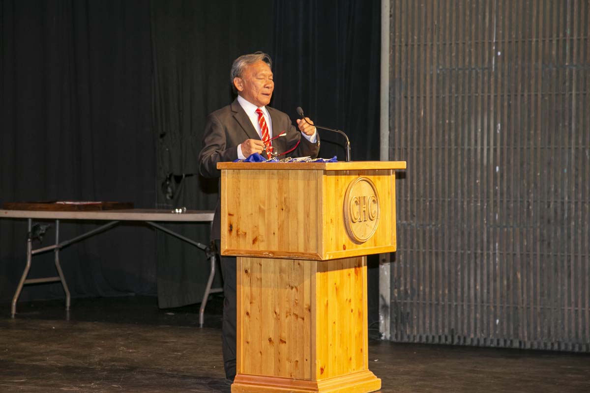 People enjoying EMT graduation