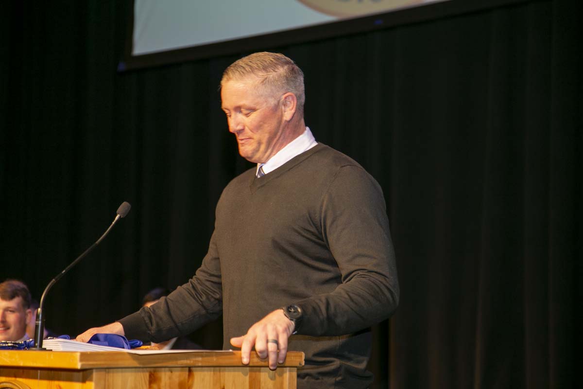 People enjoying EMT graduation