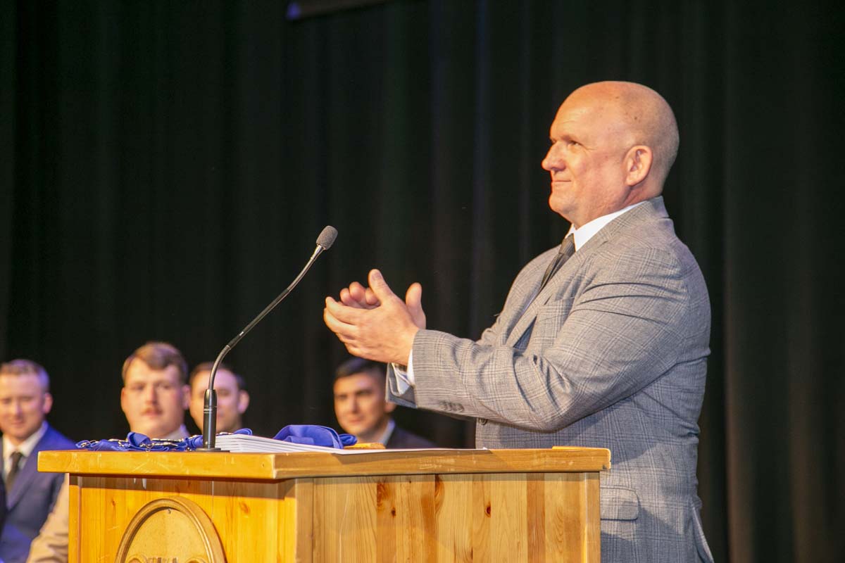 People enjoying EMT graduation