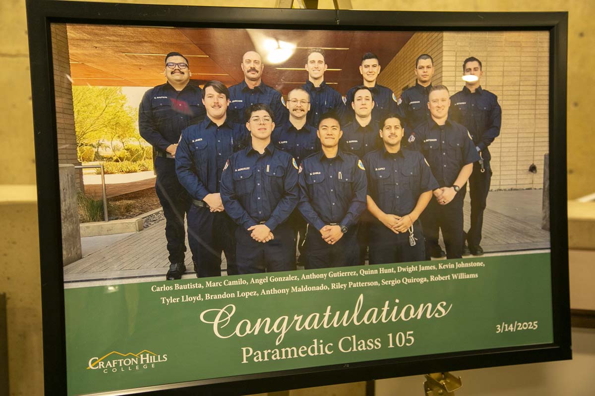 People enjoying EMT graduation
