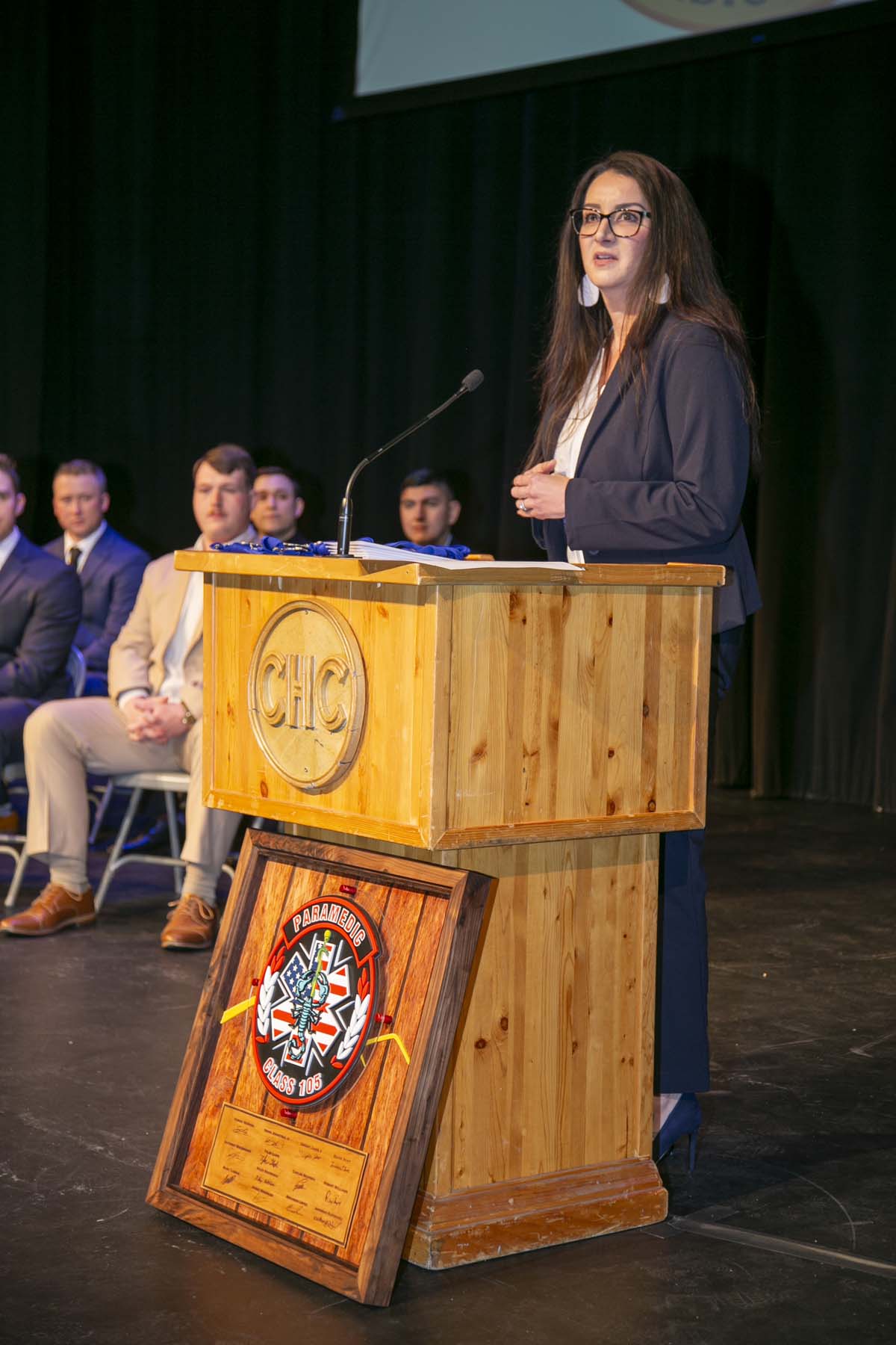 People enjoying EMT graduation