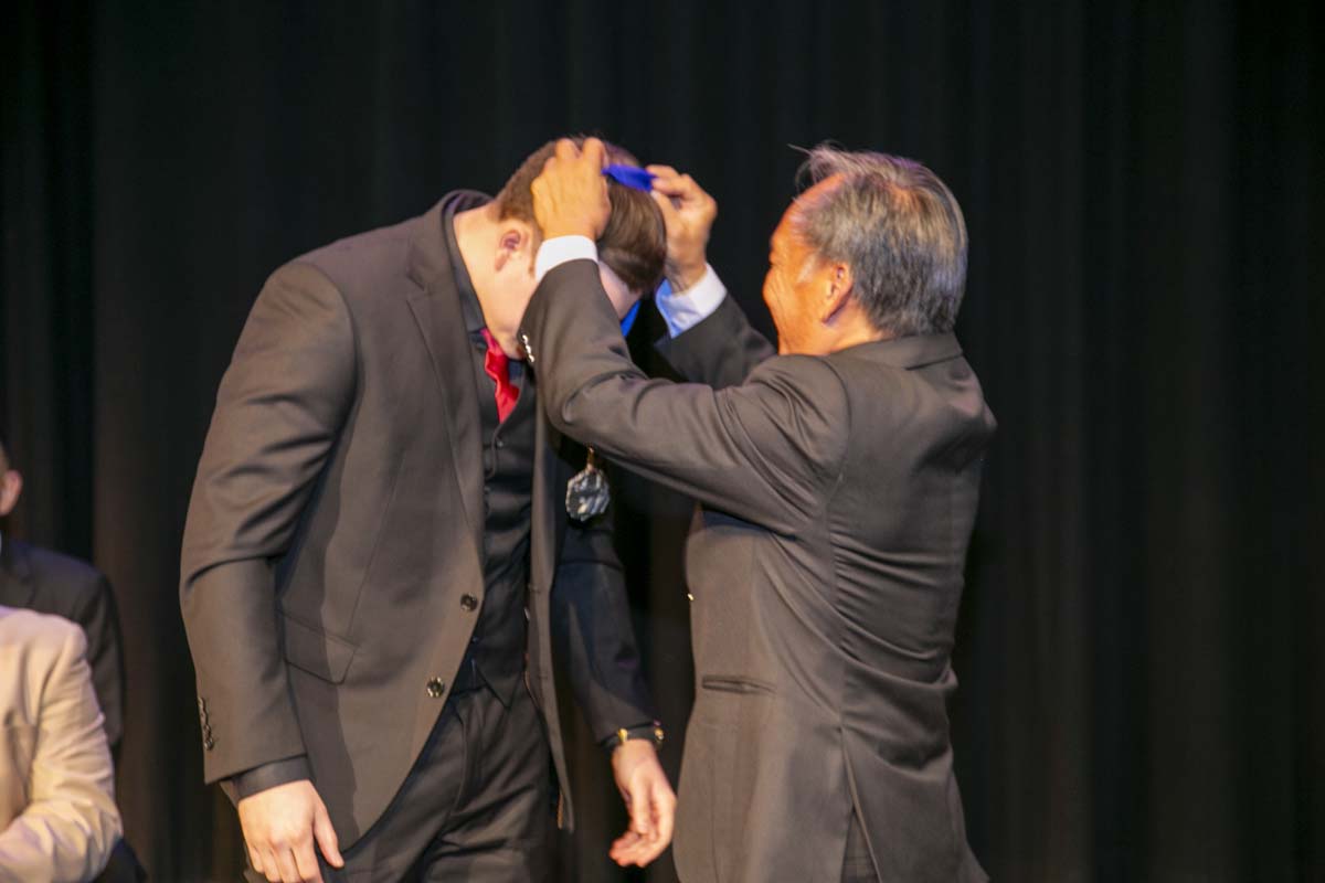 People enjoying EMT graduation