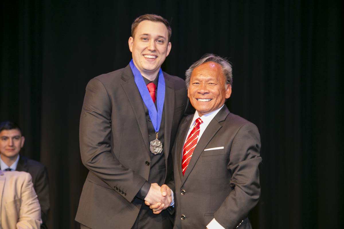 People enjoying EMT graduation