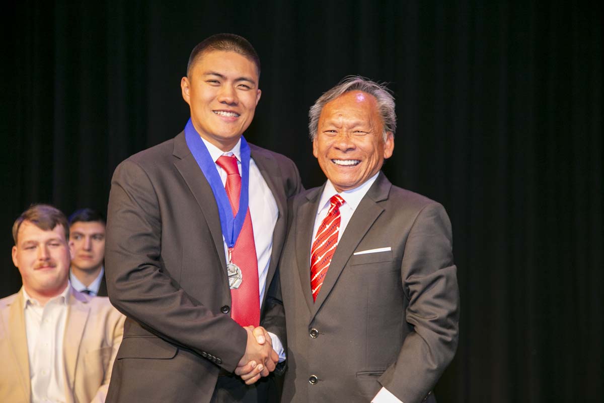 People enjoying EMT graduation