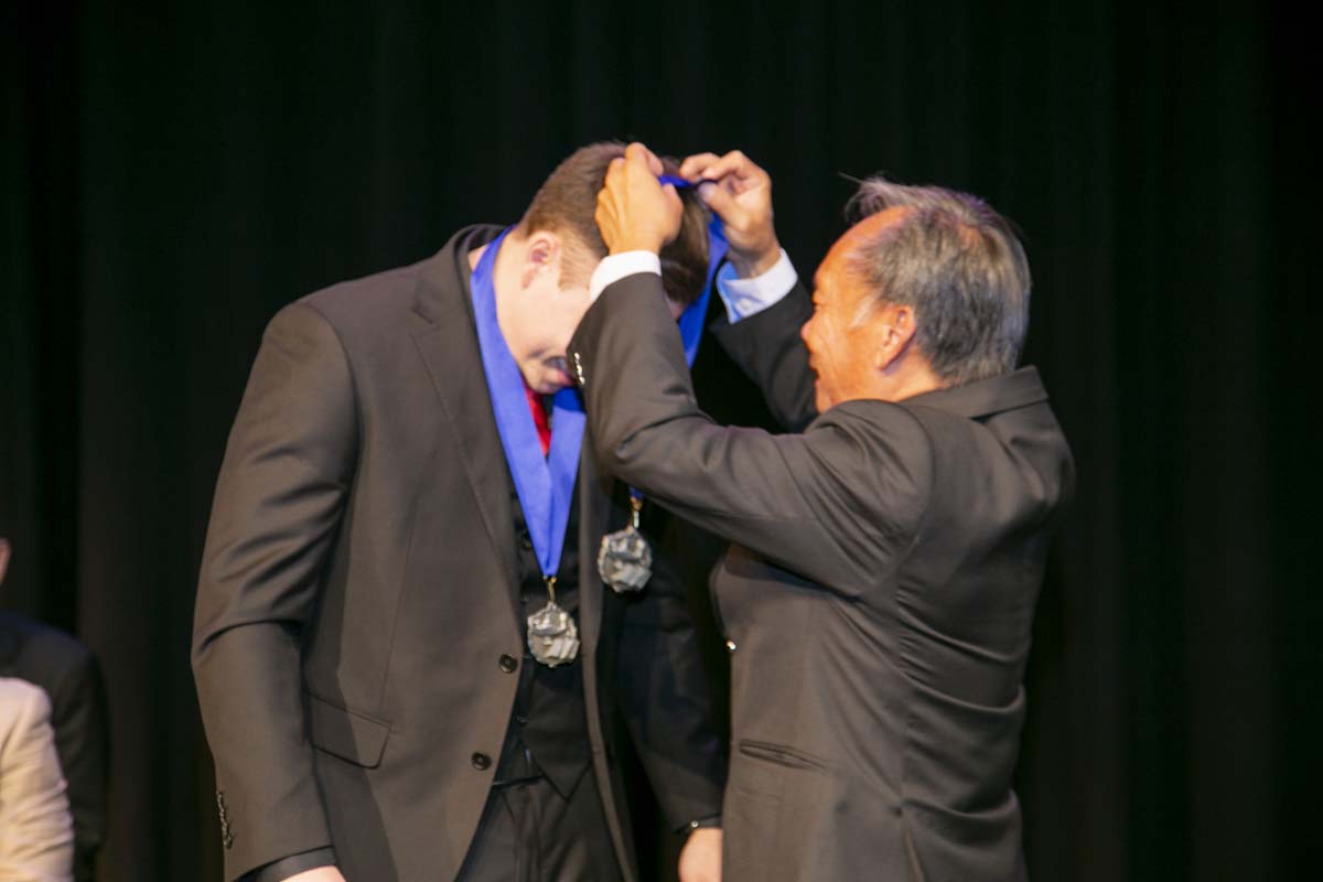 People enjoying EMT graduation