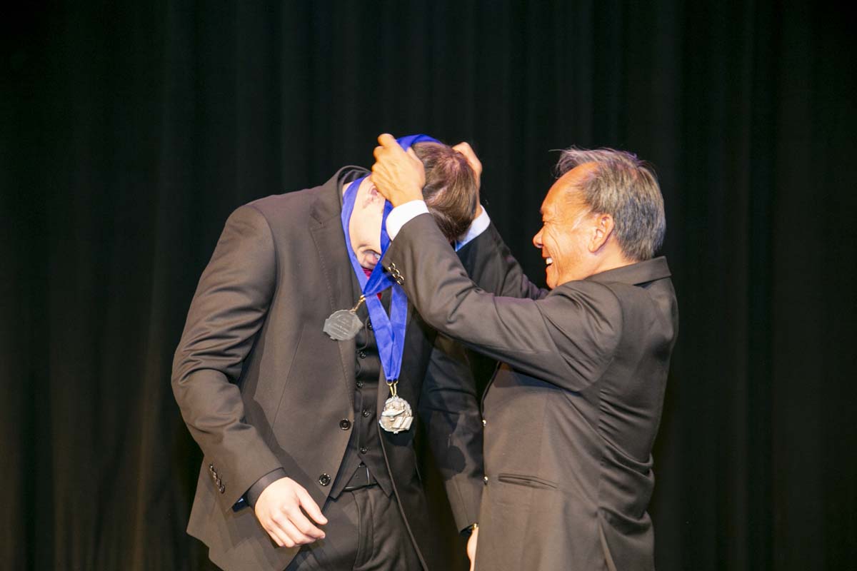 People enjoying EMT graduation