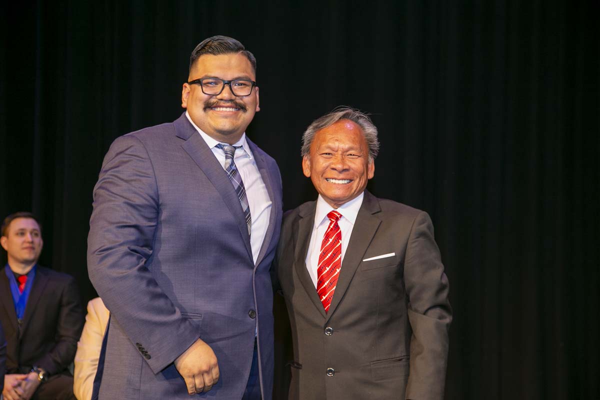 People enjoying EMT graduation