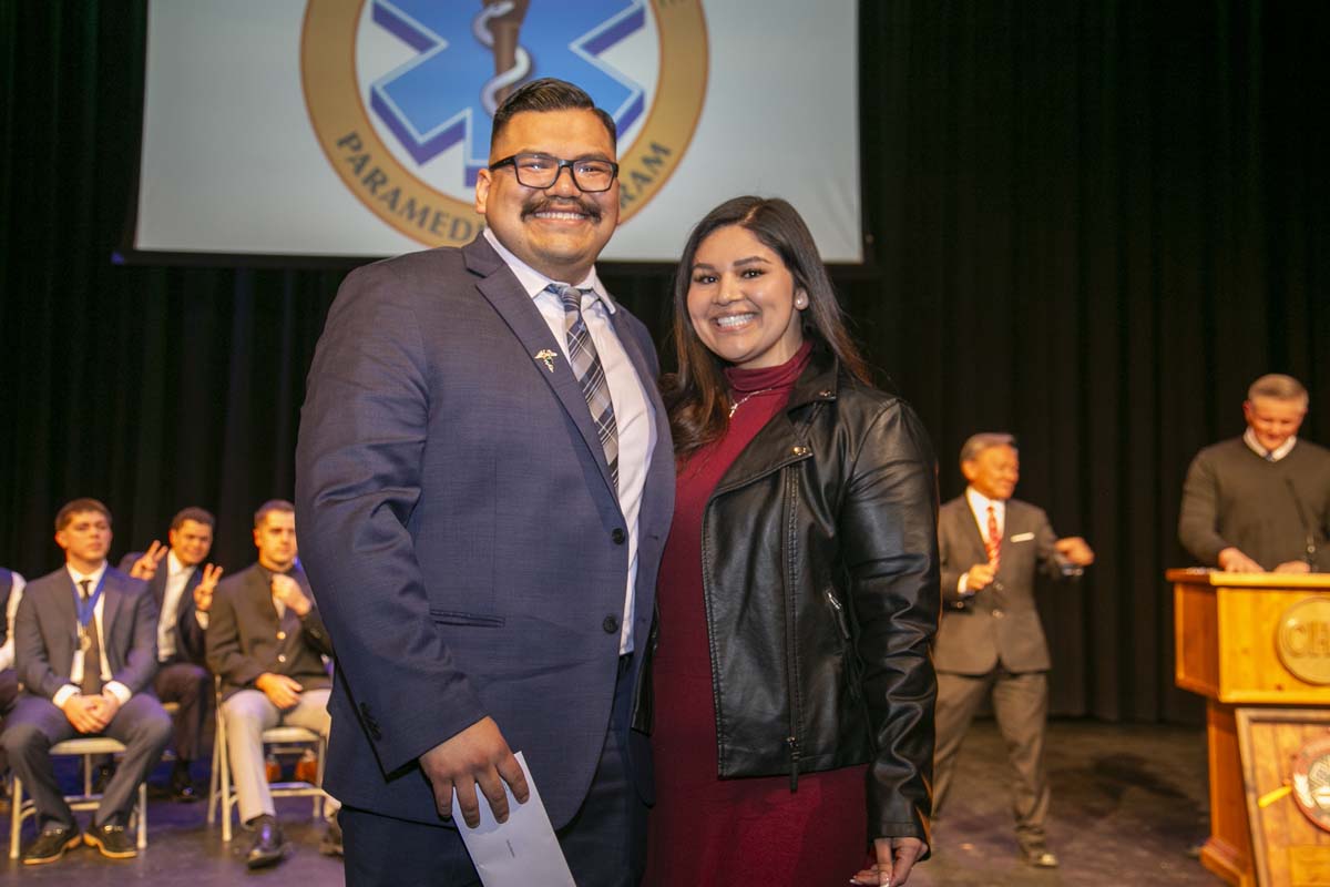People enjoying EMT graduation