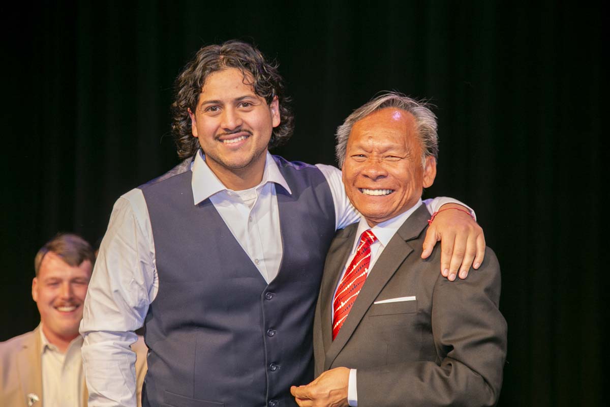 People enjoying EMT graduation