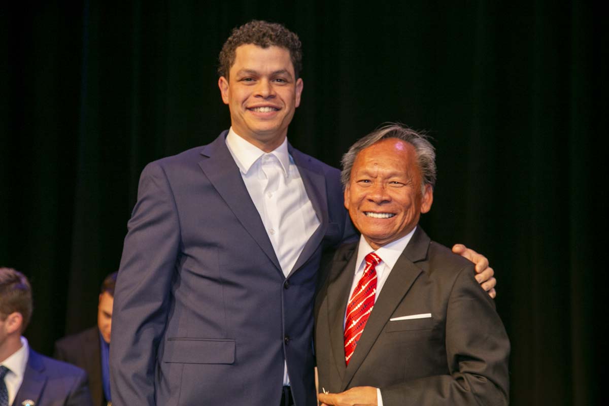 People enjoying EMT graduation