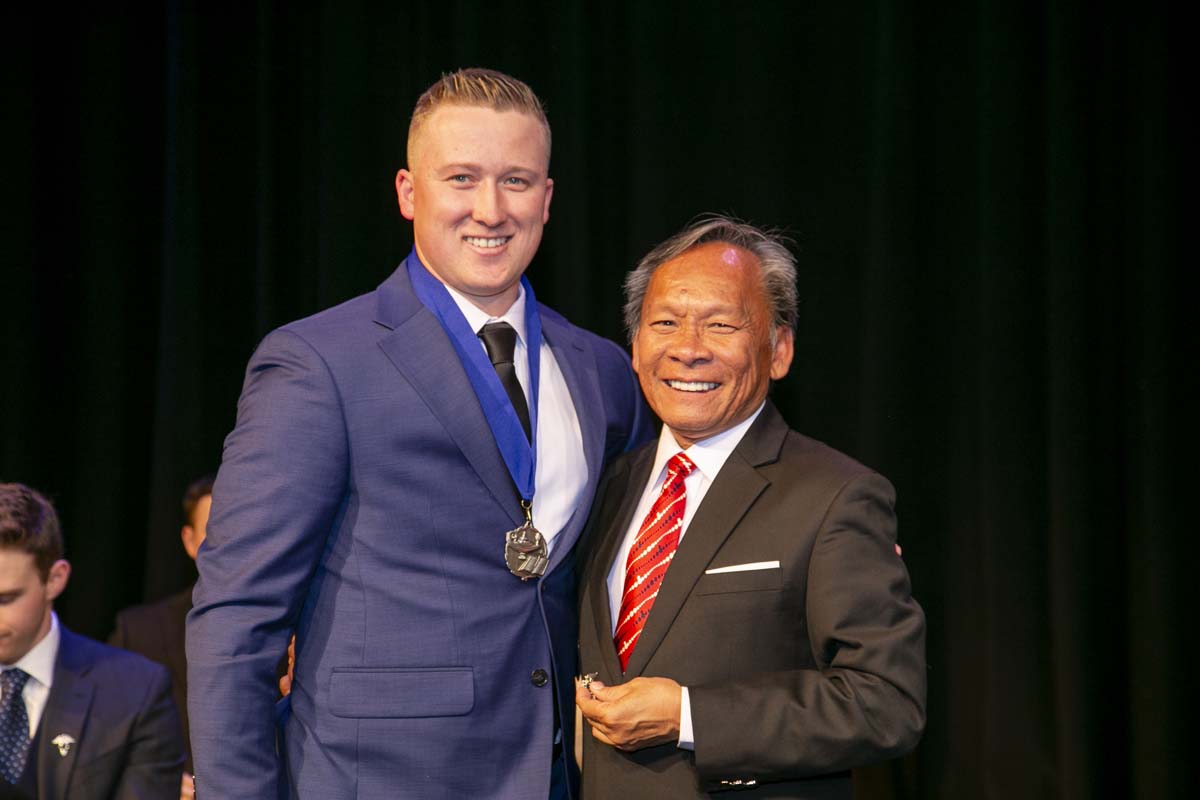 People enjoying EMT graduation