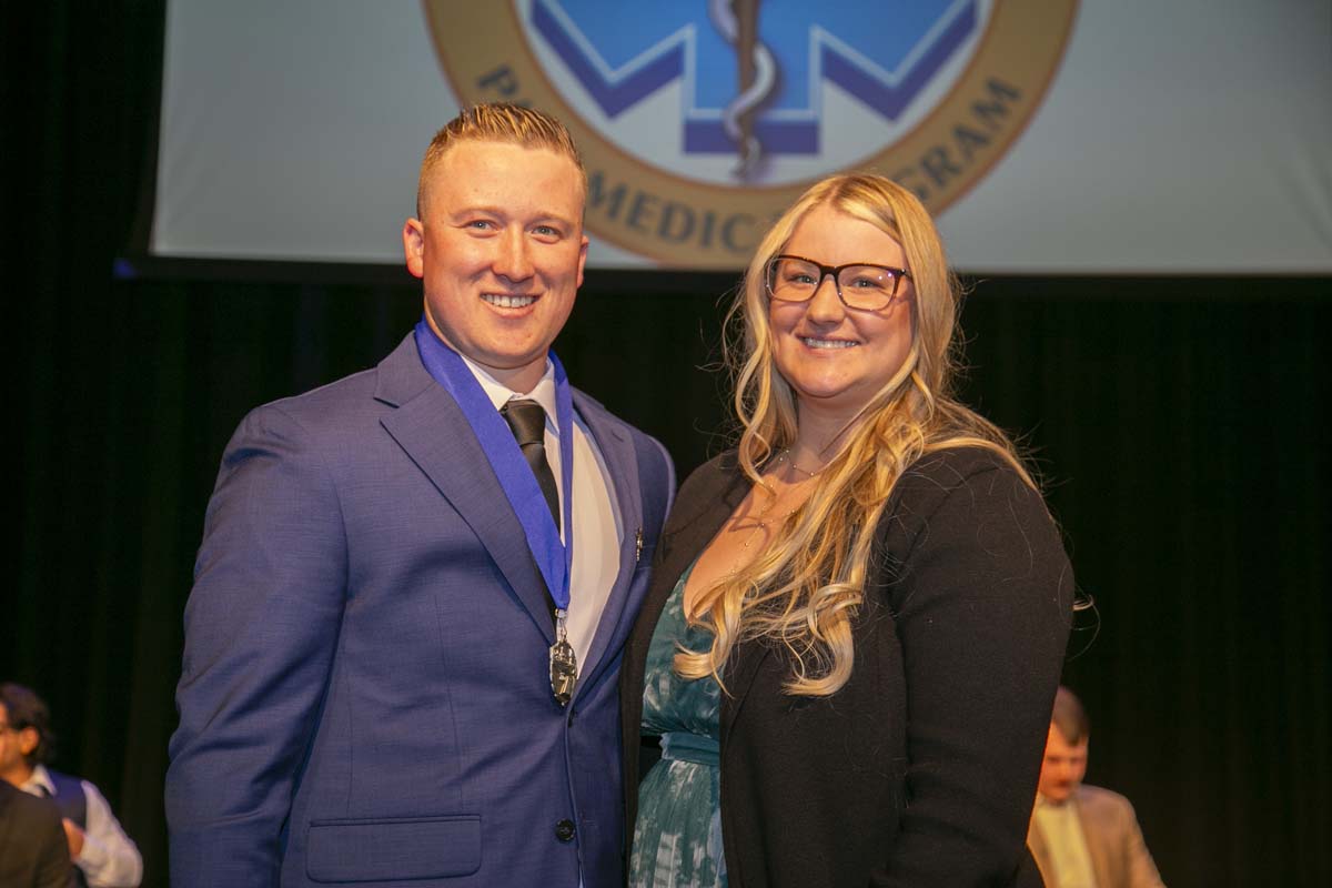 People enjoying EMT graduation