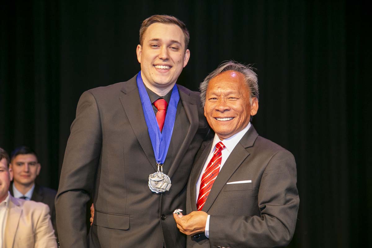 People enjoying EMT graduation