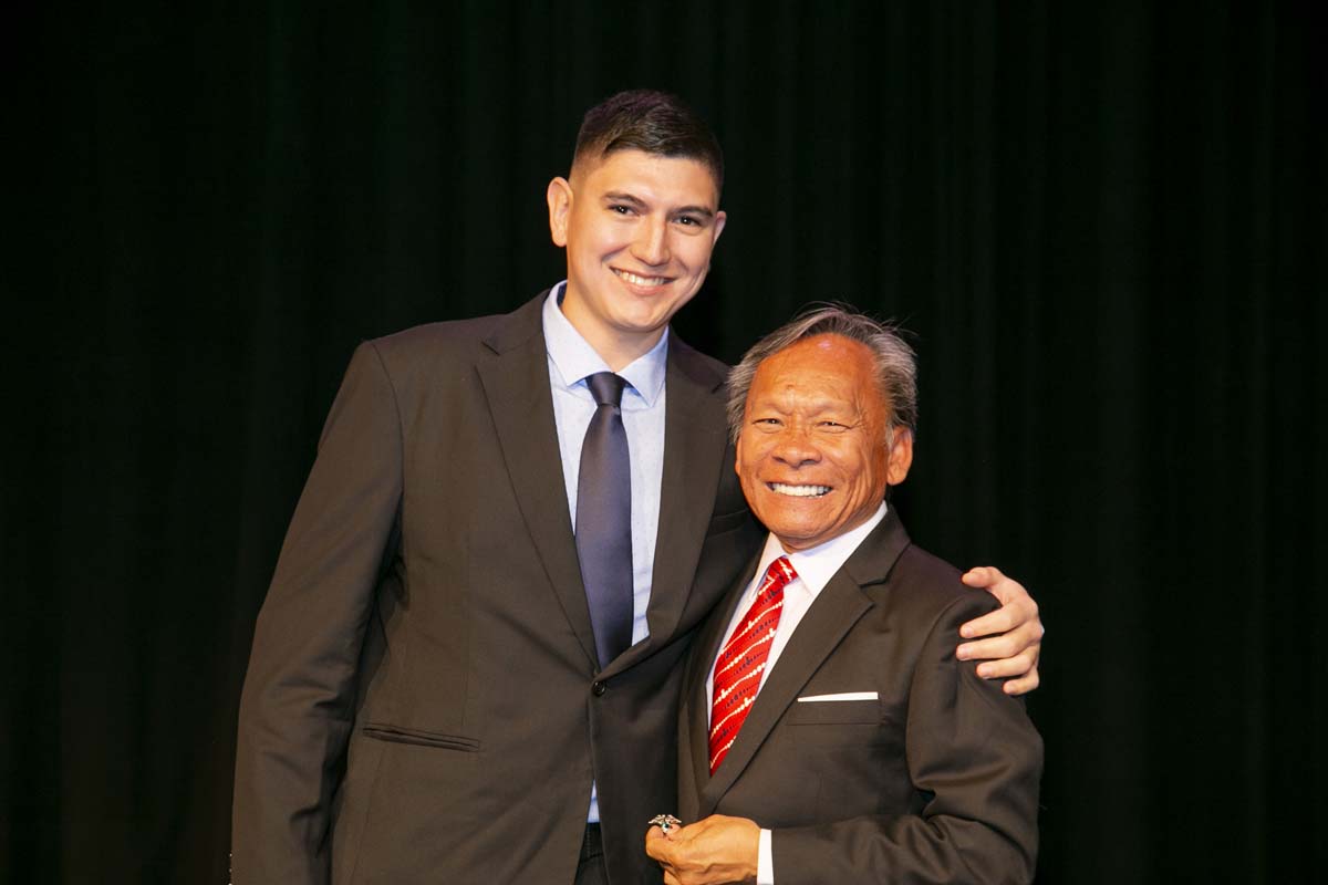 People enjoying EMT graduation