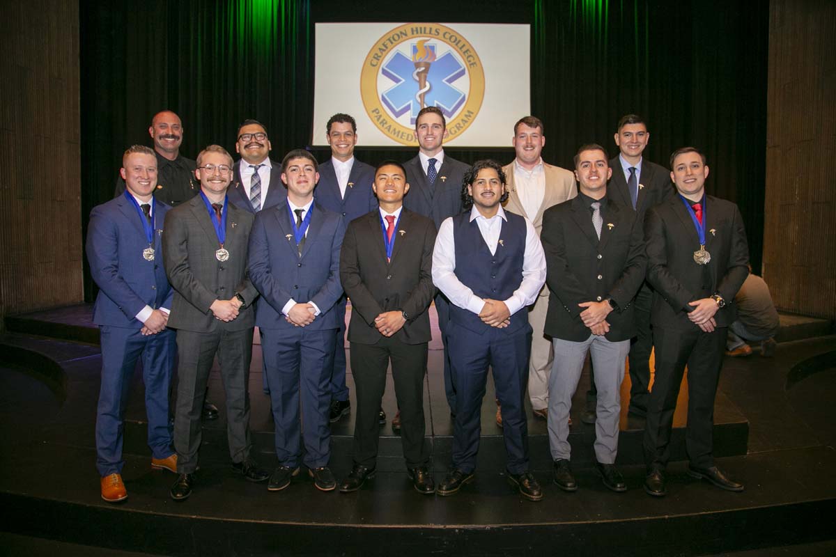 People enjoying EMT graduation