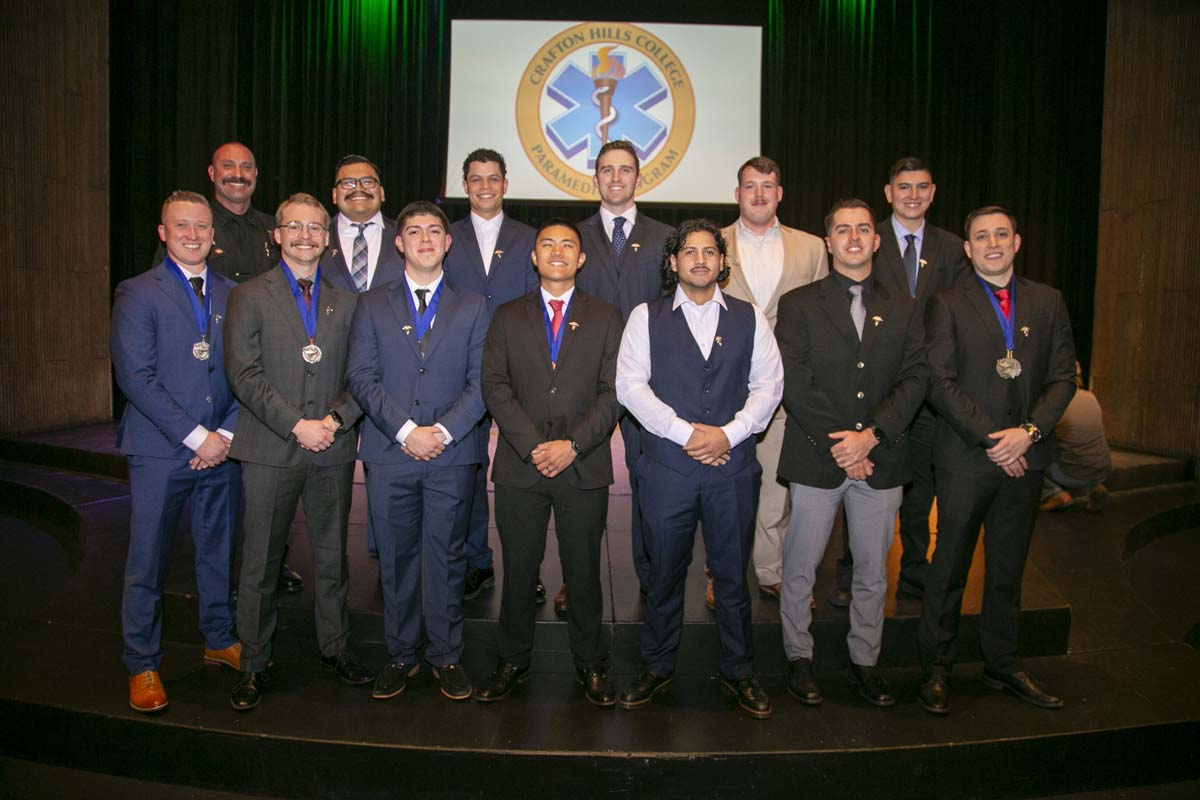 People enjoying EMT graduation