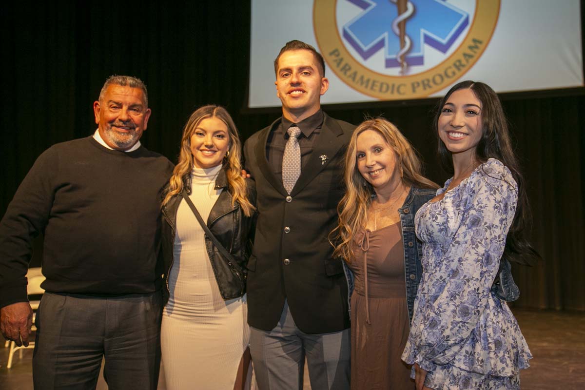 People enjoying EMT graduation