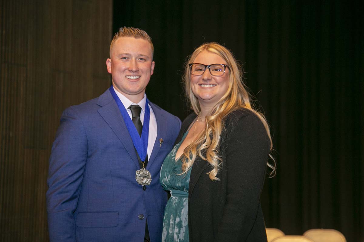 People enjoying EMT graduation