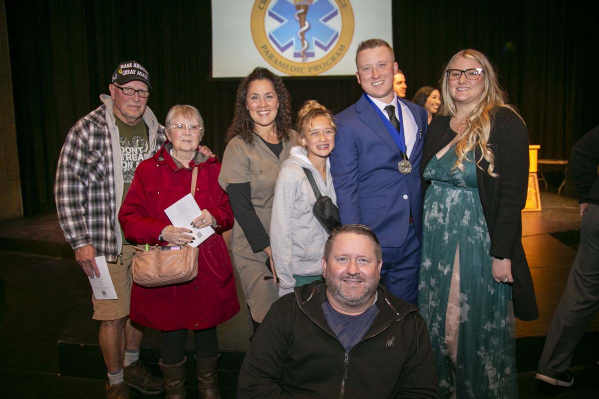 People enjoying EMT graduation