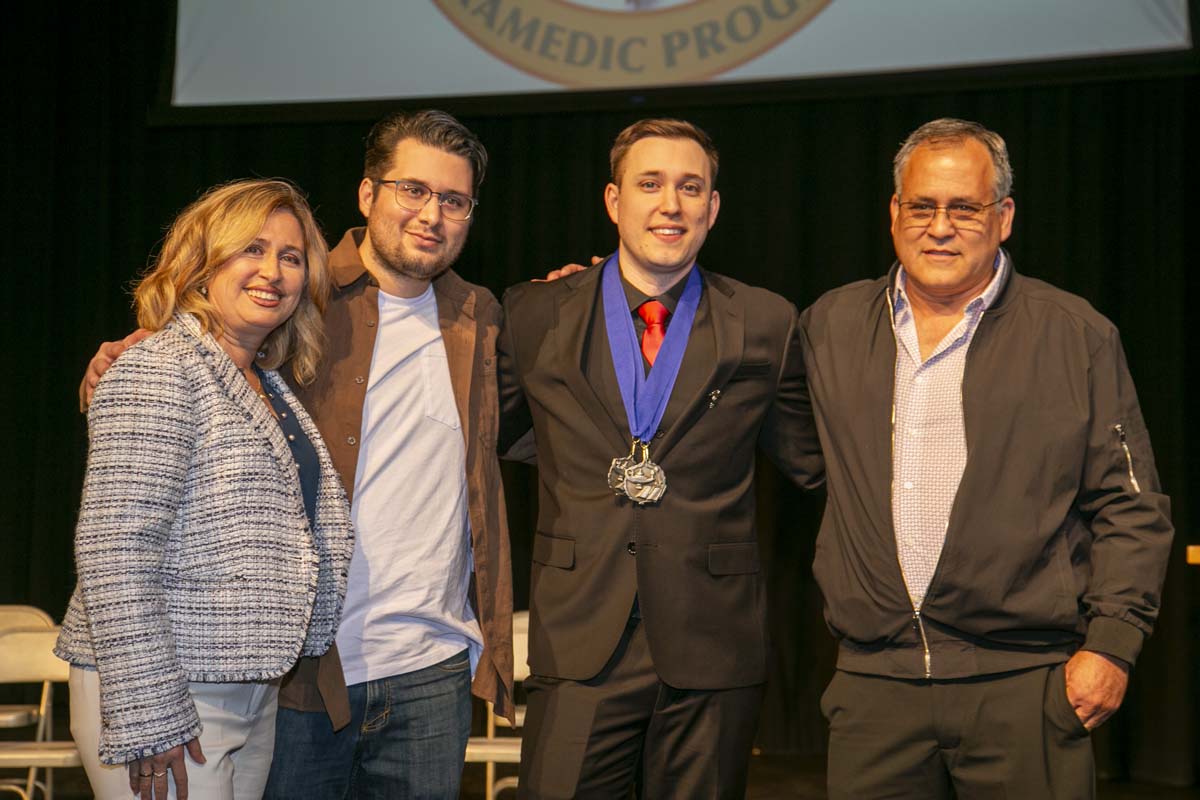People enjoying EMT graduation