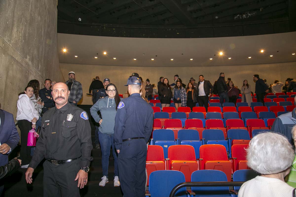 People enjoying EMT graduation