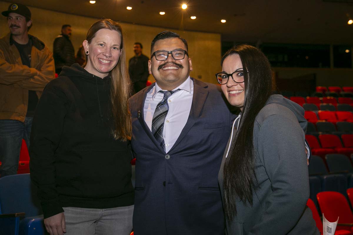 People enjoying EMT graduation