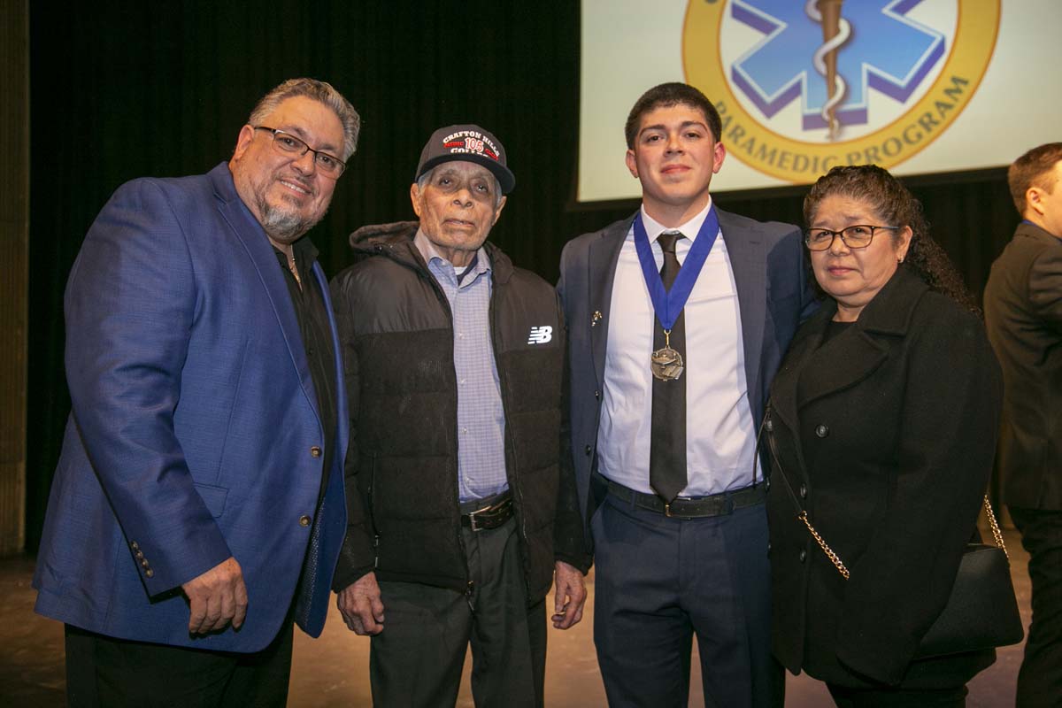 CHC Paramedic Grad with father.