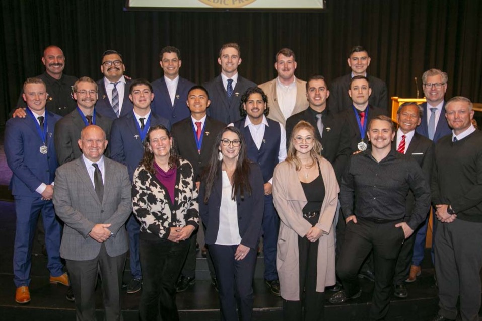 CHC Paramedic Grad with father.