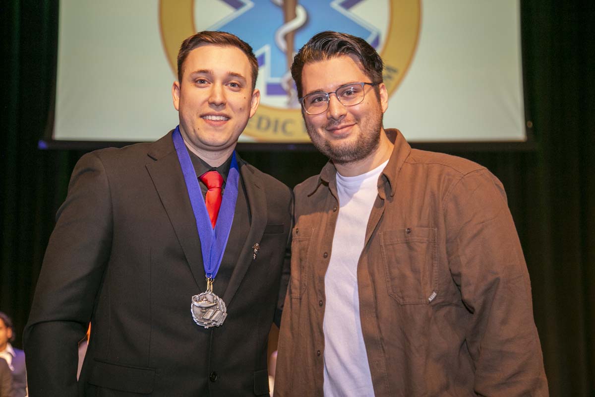 CHC Paramedic Grad with father.